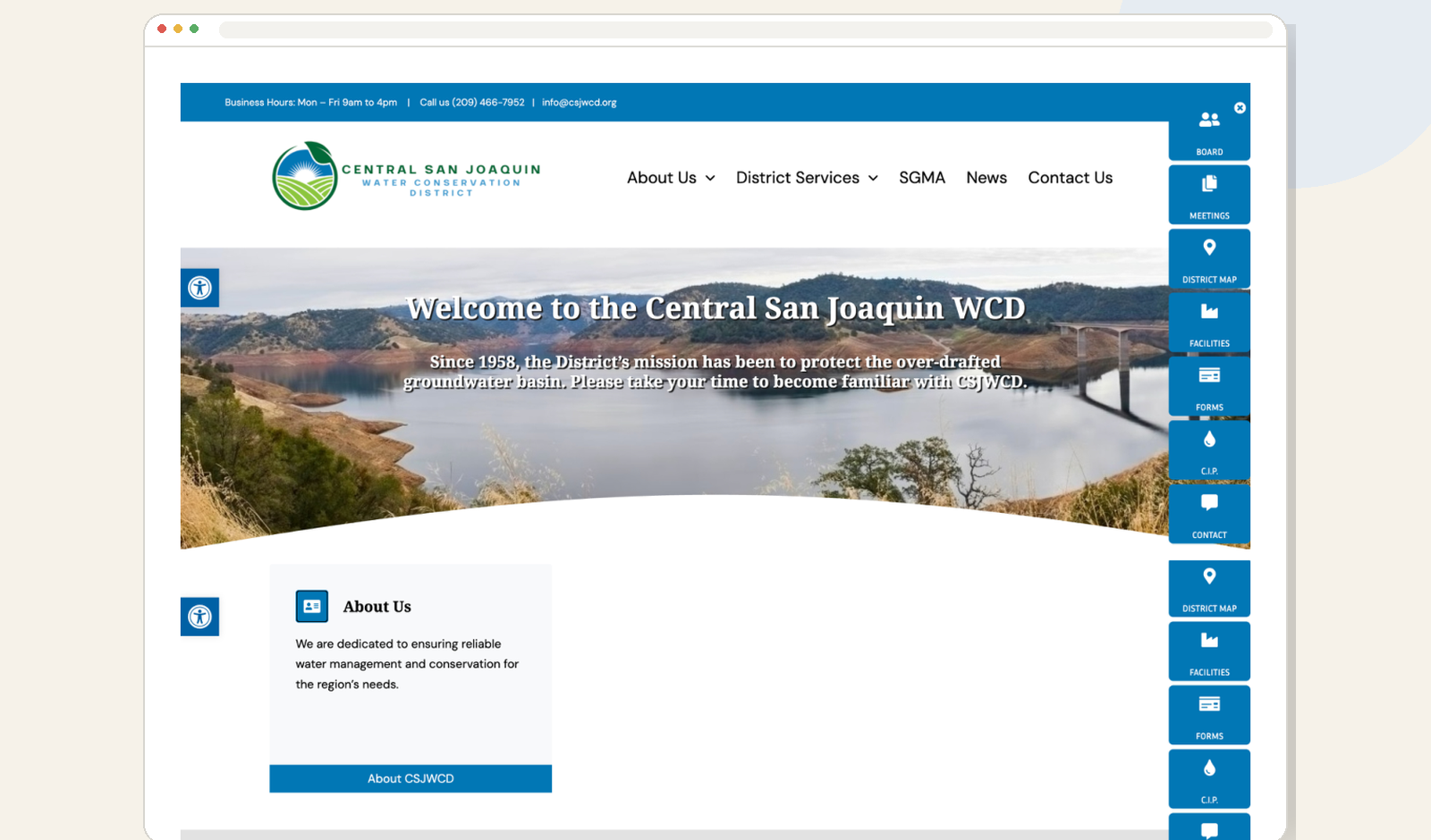 Public agency client work: water utility website and conservation campaign materials